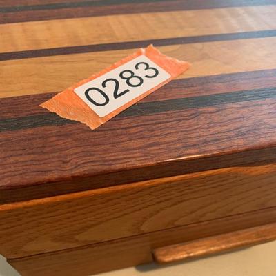 Clean Teak Jewelry Collectibles Box