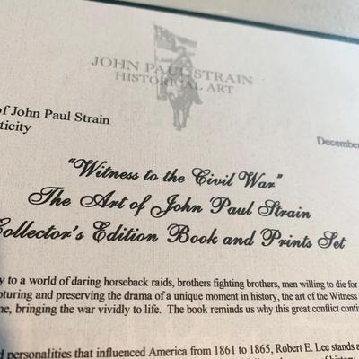 John Paul Strain SIGNED & NUMBERED Civil War Witness Art Hardback NEW IN SEALED PLASTIC