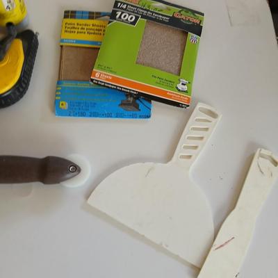 DIY Hand Tool & Repair Lot –Utility knife, chalk line and chalk, window screen tool, and more