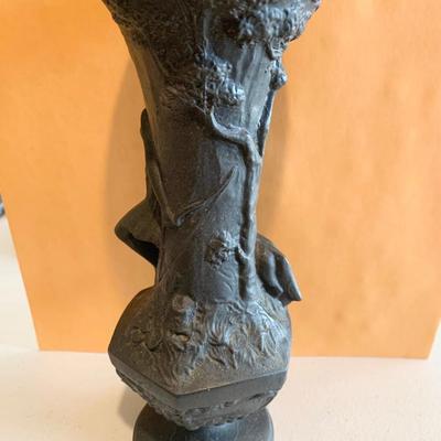 Heavy Cast Deco Vase