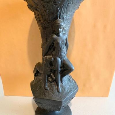 Heavy Cast Deco Vase