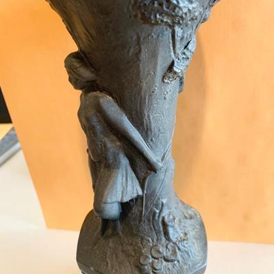 Heavy Cast Deco Vase