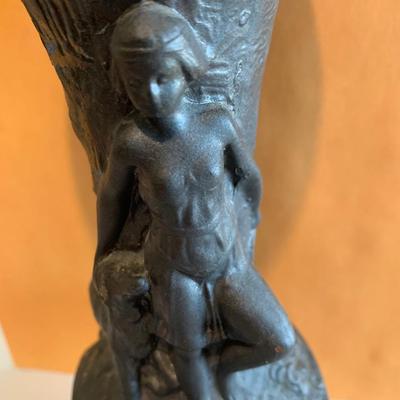 Heavy Cast Deco Vase