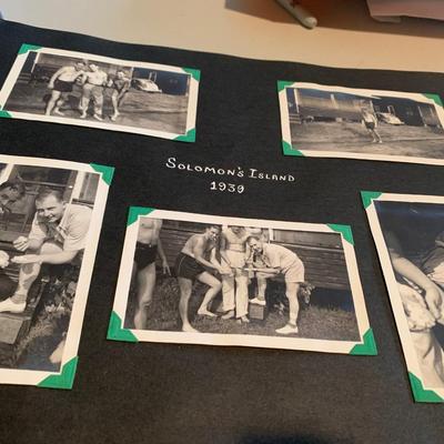 1930s/40s Photo Scrapbook Worlds Fair Zoo Rehoboth DC Solomons Island much more