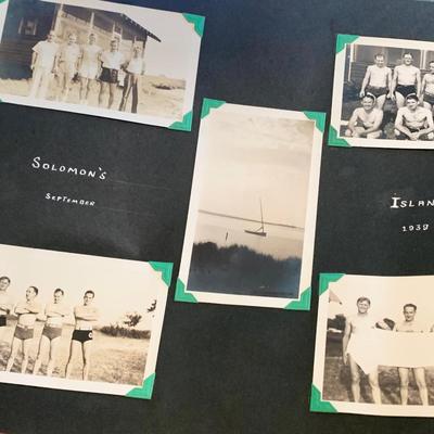 1930s/40s Photo Scrapbook Worlds Fair Zoo Rehoboth DC Solomons Island much more