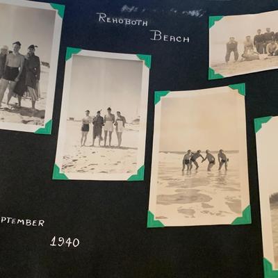 1930s/40s Photo Scrapbook Worlds Fair Zoo Rehoboth DC Solomons Island much more
