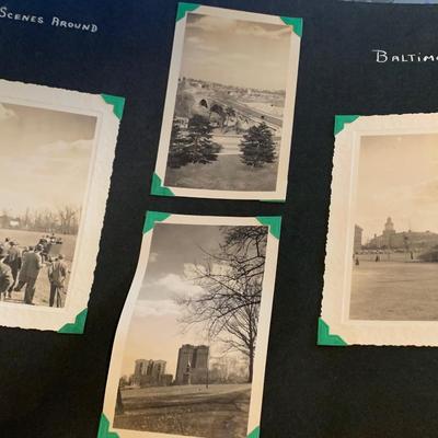 1930s/40s Photo Scrapbook Worlds Fair Zoo Rehoboth DC Solomons Island much more