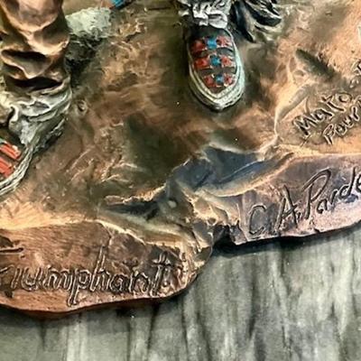C.A. Pardell Legends Bronze Sculpture "Triumphant"