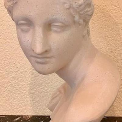 Aphrodite Plaster Bust Sculpture By Ideal Originals