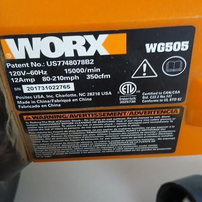 WORX Electric TriVac Leaf Blower/Mulcher/Vacuum – WG500 Series