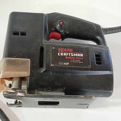 Craftsman 3/4 HP Jigsaw + Pliers & Adjustable Wrench Lot
