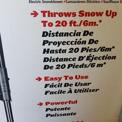 Toro Power Shovel Electric Snow Thrower – in original Box - used one time!