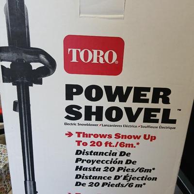 Toro Power Shovel Electric Snow Thrower – in original Box - used one time!