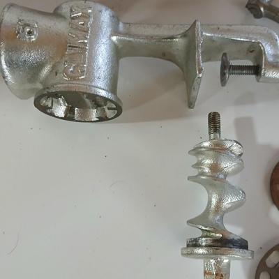 Vintage Black Flag Bug Sprayer & Universal Cast Aluminum Meat Grinder Lot