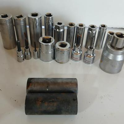 Assorted Socket & Bit Lot – Mixed Sizes & Brands - Mostly Craftsman