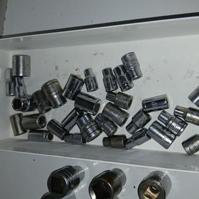 Large Lot of Assorted Sockets – SAE & Metric - mostly Craftsman