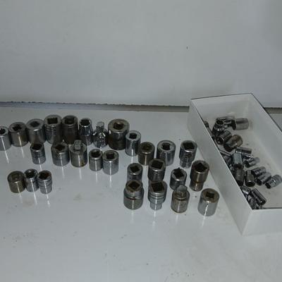 Large Lot of Assorted Sockets – SAE & Metric - mostly Craftsman
