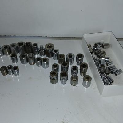 Large Lot of Assorted Sockets – SAE & Metric - mostly Craftsman