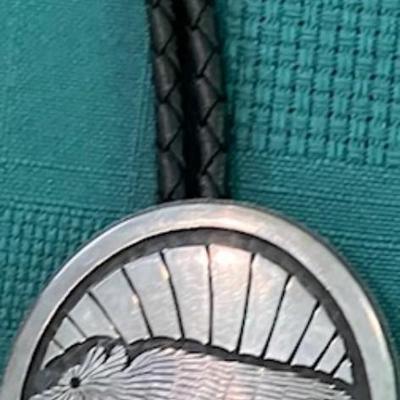 Two Sterling Silver Native American Bolo Ties