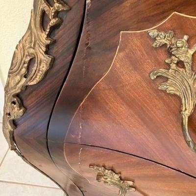 Ornate Marble Top Dresser