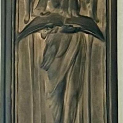 Two Framed Quadri Ceramic Figures