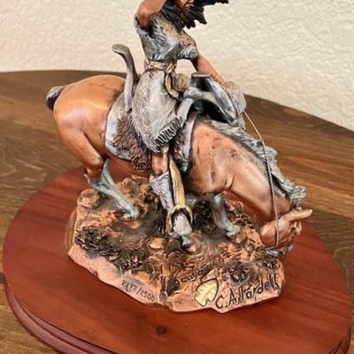 C.A. Pardell Legends Mixed Media (Bronze/Pewter) Sculpture
