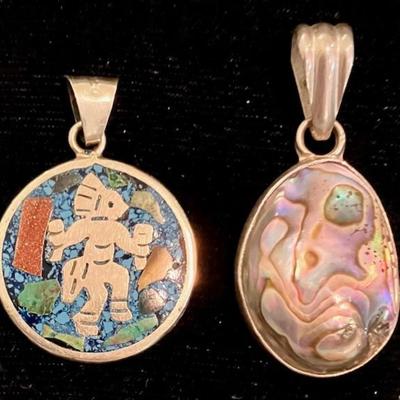 Two Sterling Silver Pendants