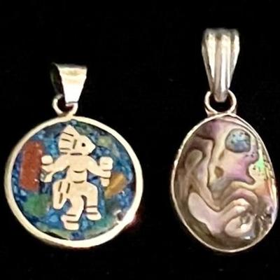Two Sterling Silver Pendants