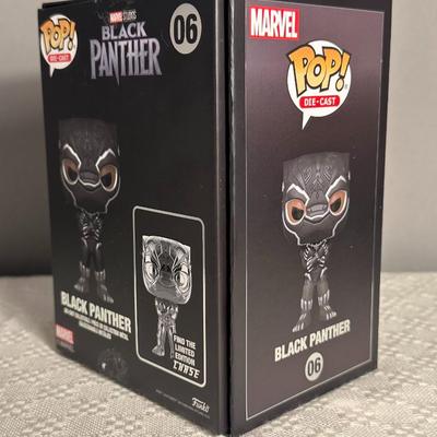 Marvel Funko Pop - RARE Die Cast Black Panther #06 - Funko Exclusive
