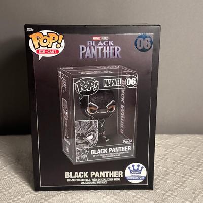 Marvel Funko Pop - RARE Die Cast Black Panther #06 - Funko Exclusive