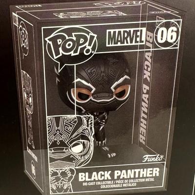 Marvel Funko Pop - RARE Die Cast Black Panther #06 - Funko Exclusive