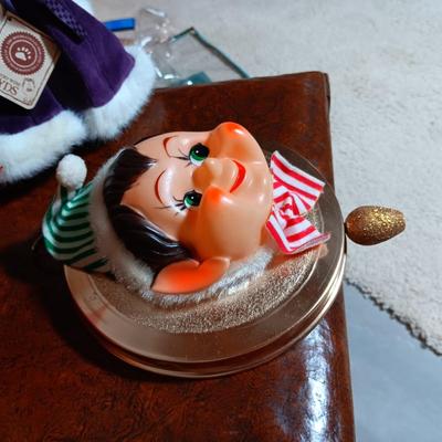 VINTAGE PIXIE ELF THAT PLAYS JINGLE BELLS WHEN YOU PULL HIS STRING