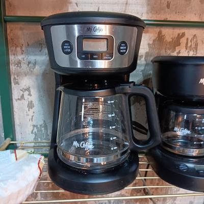 2 MR COFFEE PROGRAMMABLE 12 AND 5 CUP COFFEE MAKERS