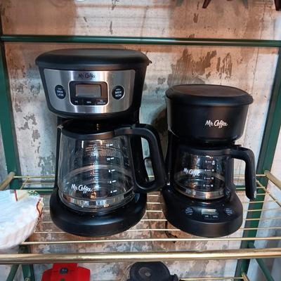 2 MR COFFEE PROGRAMMABLE 12 AND 5 CUP COFFEE MAKERS