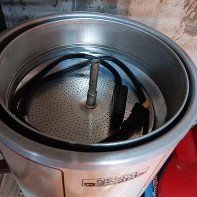 COFFEE URN WITH SPIGOT, XPRESS SANDWICH MAKER AND A SMALLER DIP CROCK POT