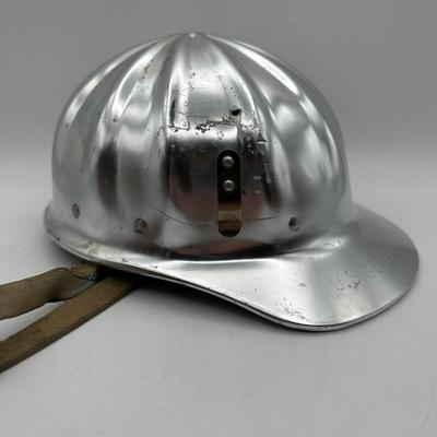Vtg. Superlite Fibre Metal US Government Hard Hat w/Original Tag & Strap