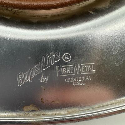 Vtg. Superlite Fibre Metal US Government Hard Hat w/Original Tag & Strap