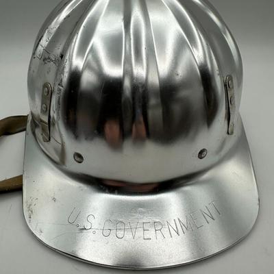 Vtg. Superlite Fibre Metal US Government Hard Hat w/Original Tag & Strap
