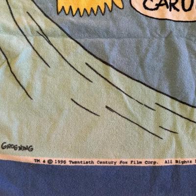 Vtg. Collectible Beach Towels 1990 Bart Simpson and 1984 Olympics