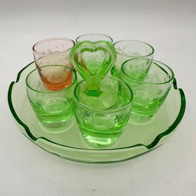 1930’s Depression Glass Caddy
