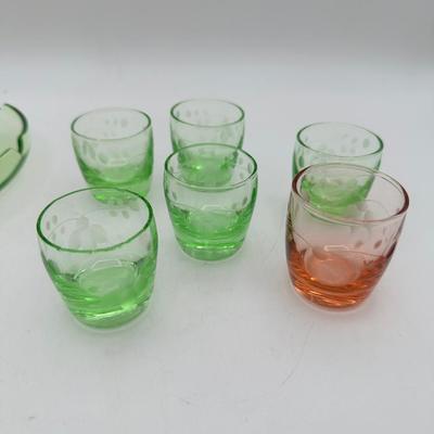 1930’s Depression Glass Caddy