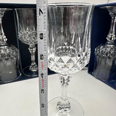 VTG Cristal d’Arques Longchamp Wine Glasses (10)