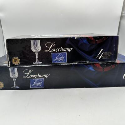 VTG Cristal d’Arques Longchamp Wine Glasses (10)