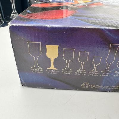 VTG Cristal d’Arques Longchamp Wine Glasses (10)