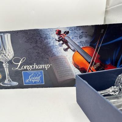 Sale Photo Thumbnail #503: Heavy crystal  5 ¾ ounce wine glasses 14 (10 in boxes).