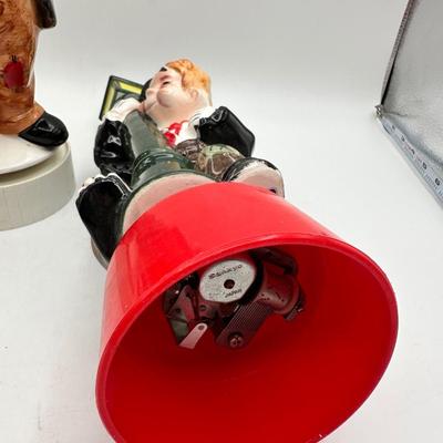 Vintage Hobo Clowns Ceramic Decanter Music Bottle Boxes