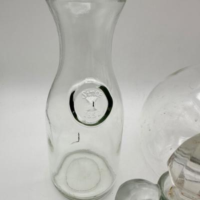 VTG Decanter Lot, Pyrex Weico Carafe, Wine Aerator, Oil Decanter