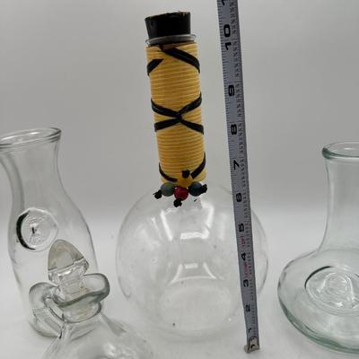 VTG Decanter Lot, Pyrex Weico Carafe, Wine Aerator, Oil Decanter
