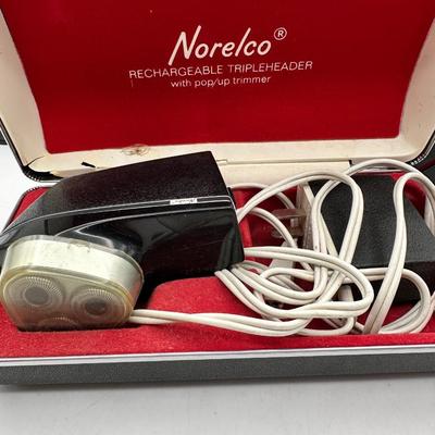 Vintage Norelco and Schick Electric Razors Lot of 5