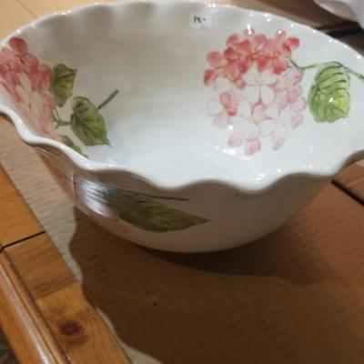 Pink Hydrangea Floral Bowl